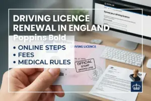 Licença de dirigir no Reino Unido, renovação online e regras médicas