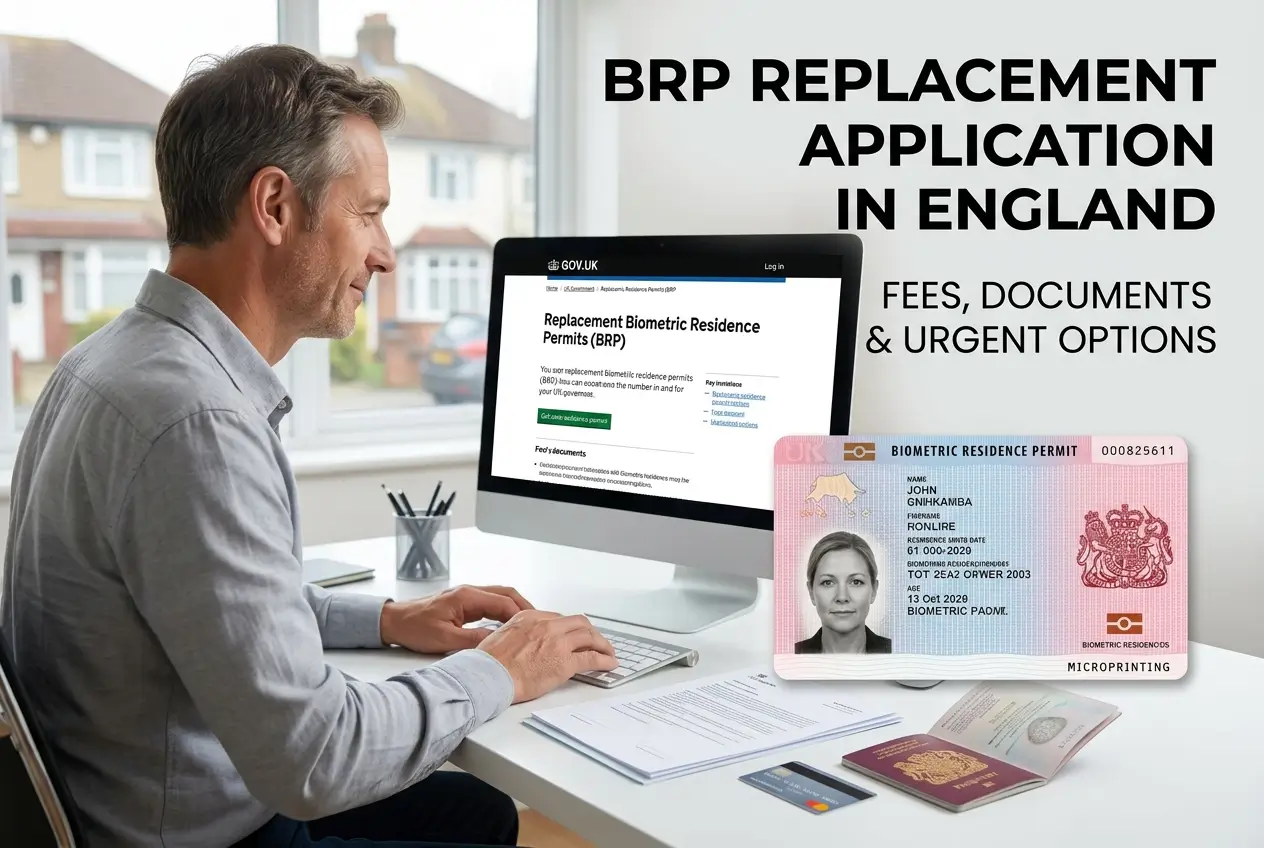 Homem no computador sobre BRP na Inglaterra